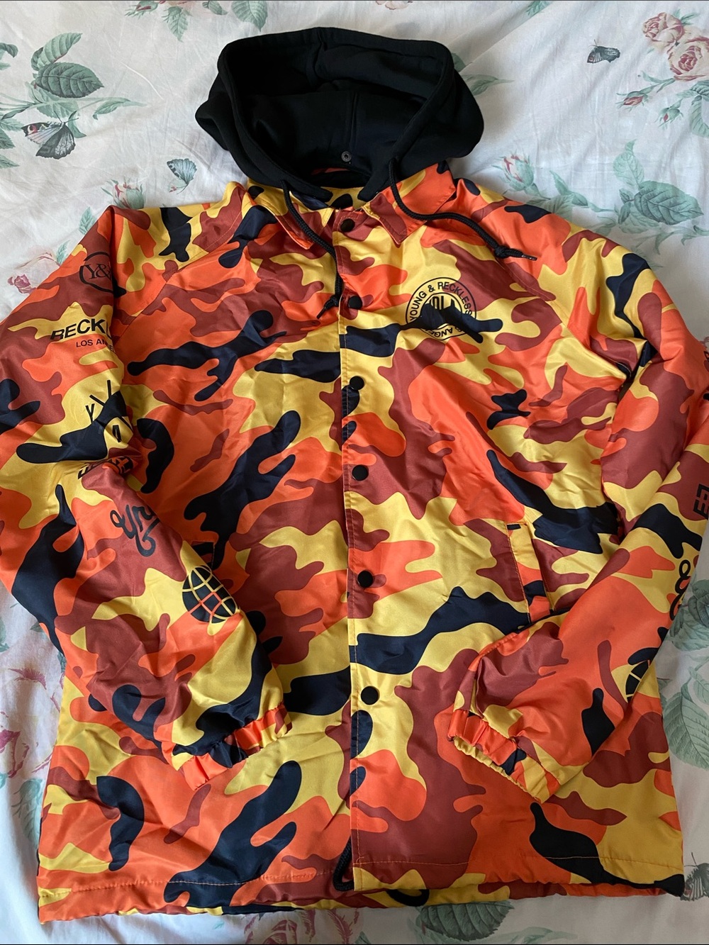 Young & Reckless Camouflage Hooded Jacket